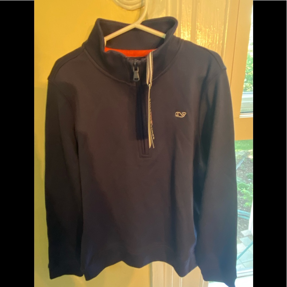Vineyard Vines navy pullover size 7 NWT